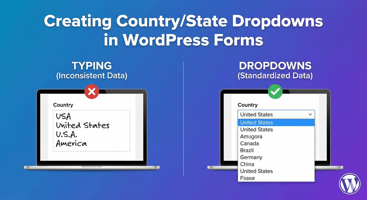 Creating Country Dropdowns in WordPress Forms