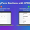 Creating Form Sections with HTML Blocks