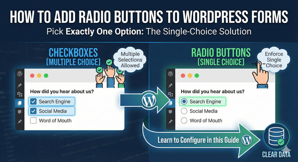 How to Add Radio Buttons to WordPress Forms