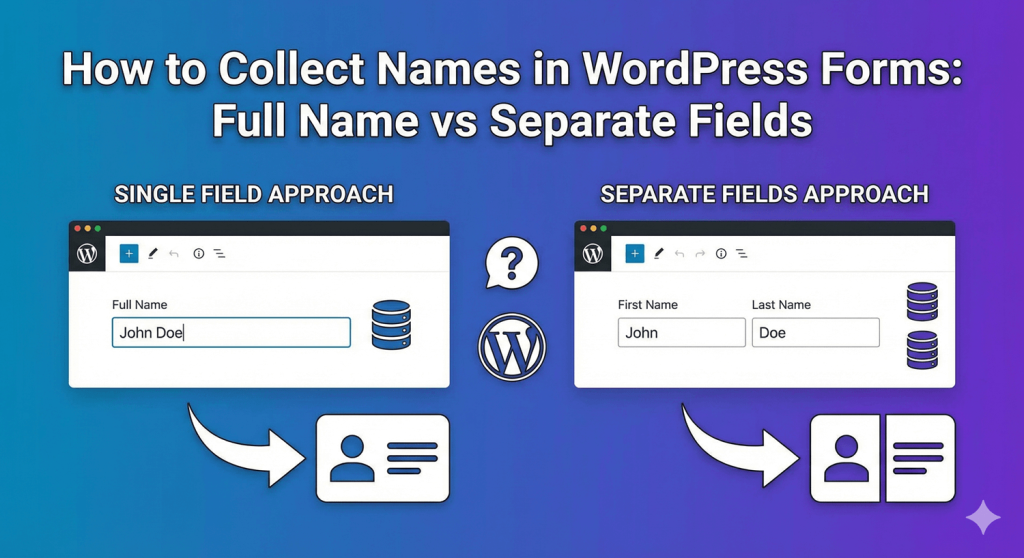 How to Collect Names in WordPress Forms