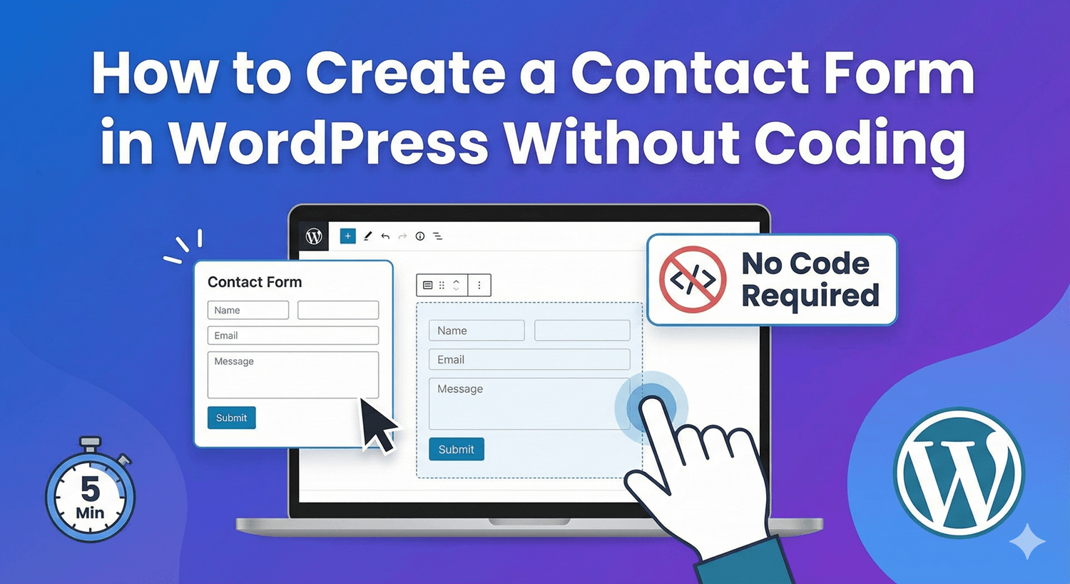 How to Create a Contact Form in WordPress Without Coding