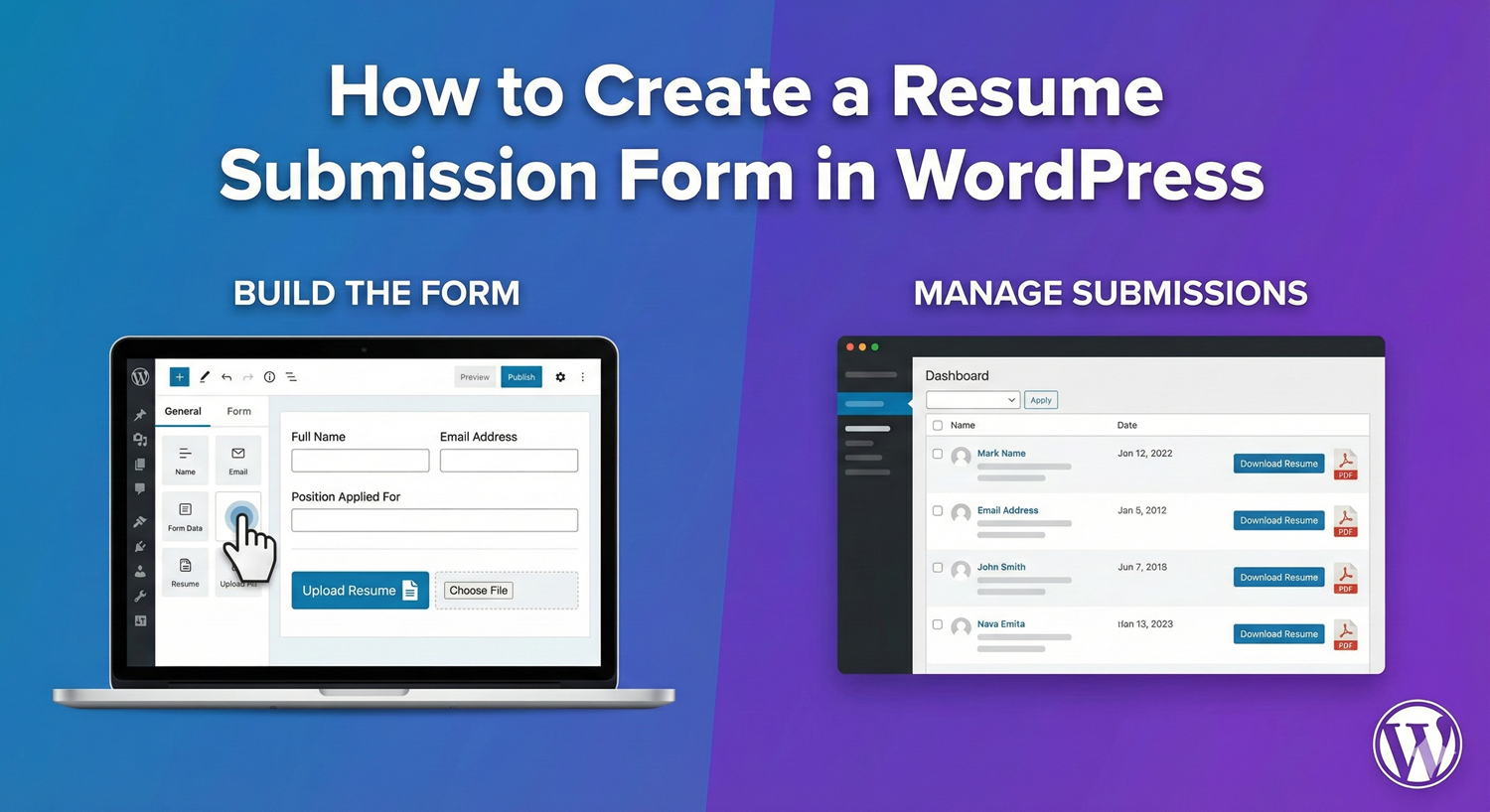 How to Create a Resume Submission Form in WordPress