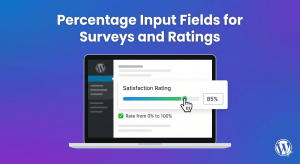Percentage Input Fields for Surveys and Ratings
